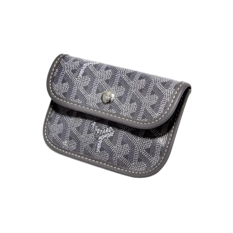 GOYARD Anjou Canvas With Calfskin Combo Bag Tote Shopping Bag One Shoulder Handbag Mini Women's Gray/Gray Small Heart-2