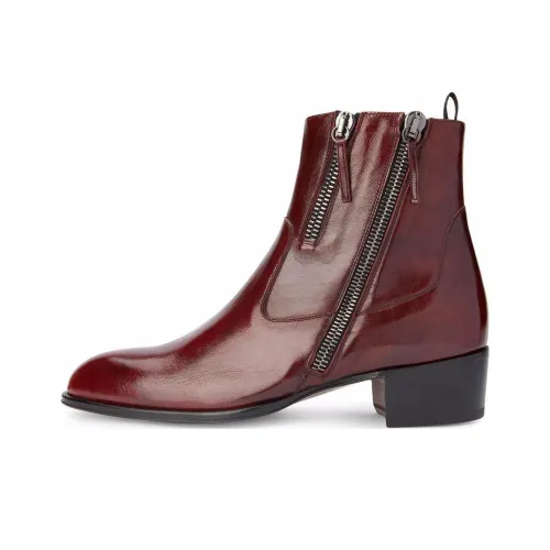 Giuseppe Zanotti Ankle Boots Men Burgundy