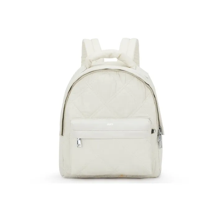 Sisea Fabric Backpack Regular Women's Ecru Light Green Gray Black-1