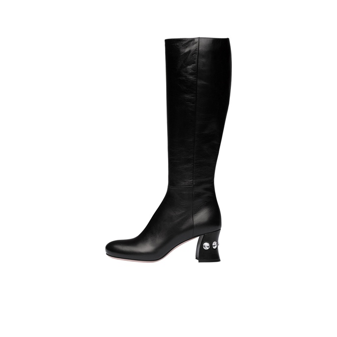 MIU MIU Knee high Boots Shoes for Women s Men s Sneakers Clothing Sale New POIZON