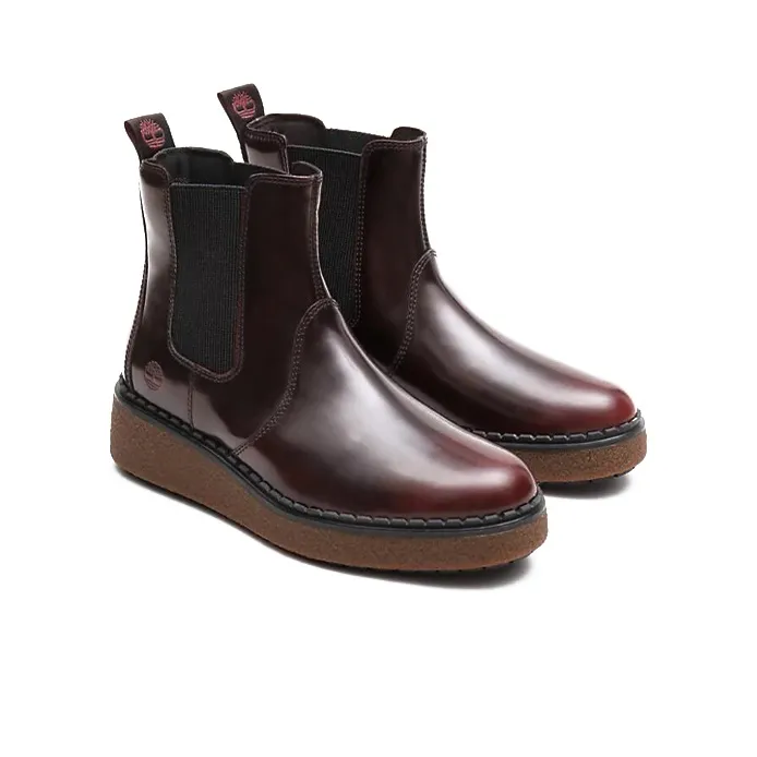 Timberland BLUEBELL LANE Crew Chelsea Boots Women's Burgundy-2