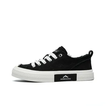 Oak Elephant Low-Top Canvas Shoes Unisex Black