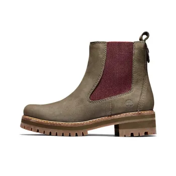 Timberland Courmayeur Valley Chelsea Boots 'Olive Nubuck' Women's