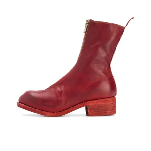 GUIDI Wmns Short Boots Brown/Red Female