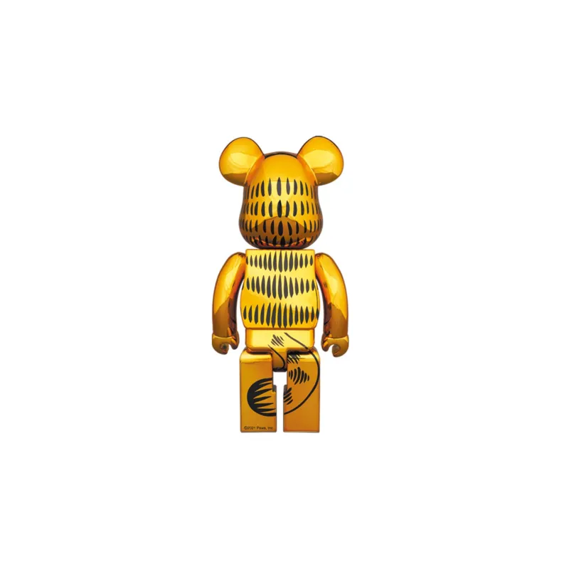 BE@RBRICK GARFIELD GOLD CHROME Ver. 1000% - POIZON