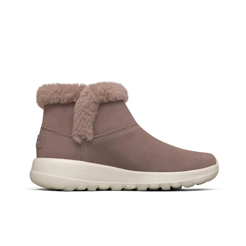 Skechers ON THE GO Short Snow Boots Women's Purple Lilac-1