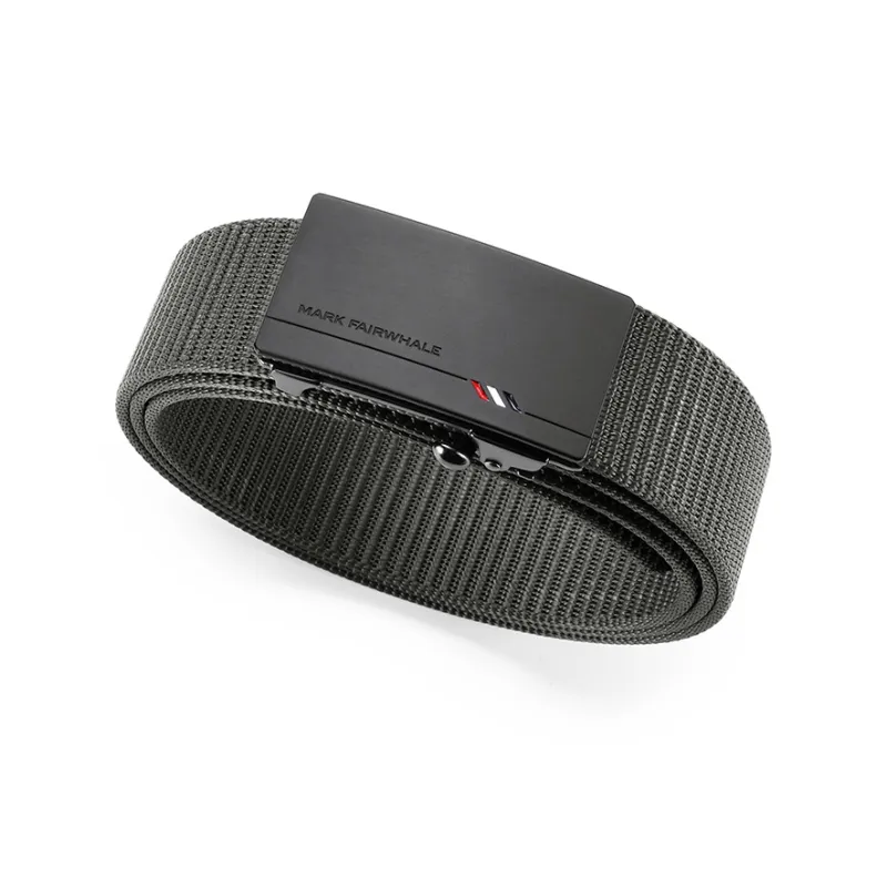 FAIRWHALE Convenient Fashion Youth Automatic Buckle Toothless Nylon Belts Men's 3.4CM-1