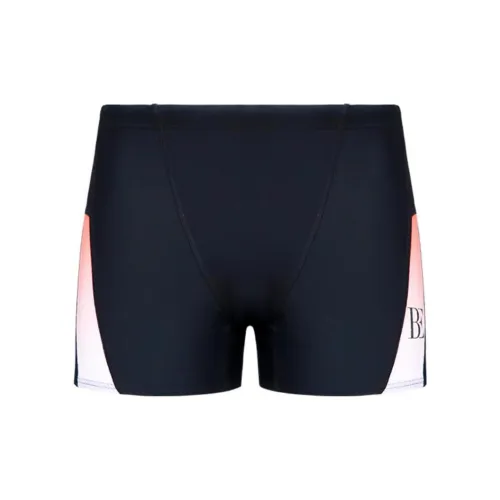 BALNEAIRE Swimming Shorts Men Cool Black Orange Gradient