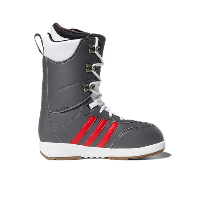 Adidas Samba Boot Adv Grey Scarlet-1