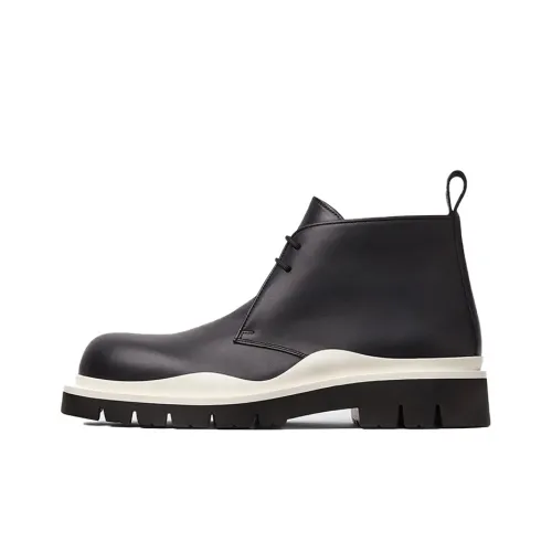 Bottega Veneta Ankle Boots Men Black/White