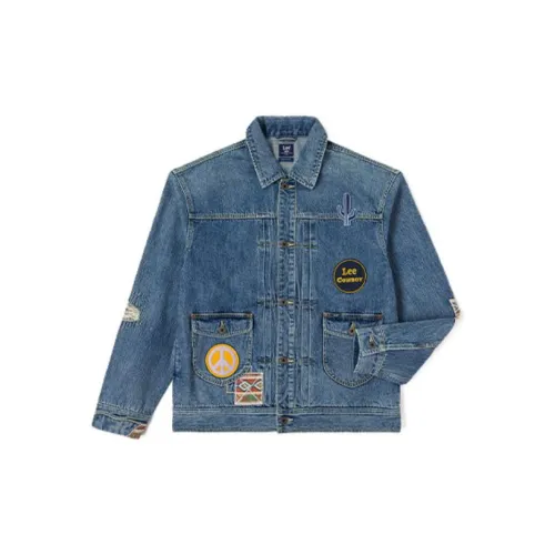 Lee Denim Jackets Men Light Blue