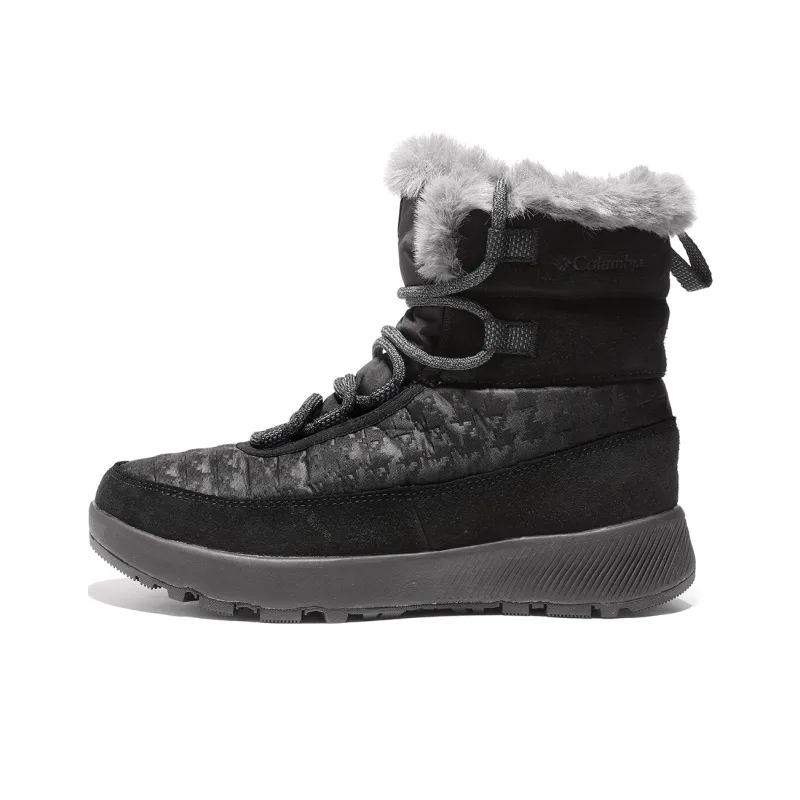 Columbia Snow Boots Women's Mid Top Black-0
