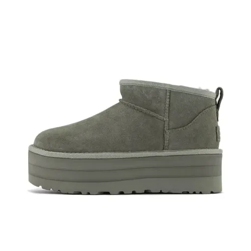 UGG Classic Ultra Mini Platform Boot Moss Green Women's