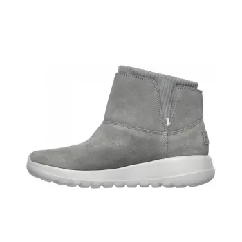 Skechers One The Go Socks Stitching Short Boots 'Dark Grey' Women's