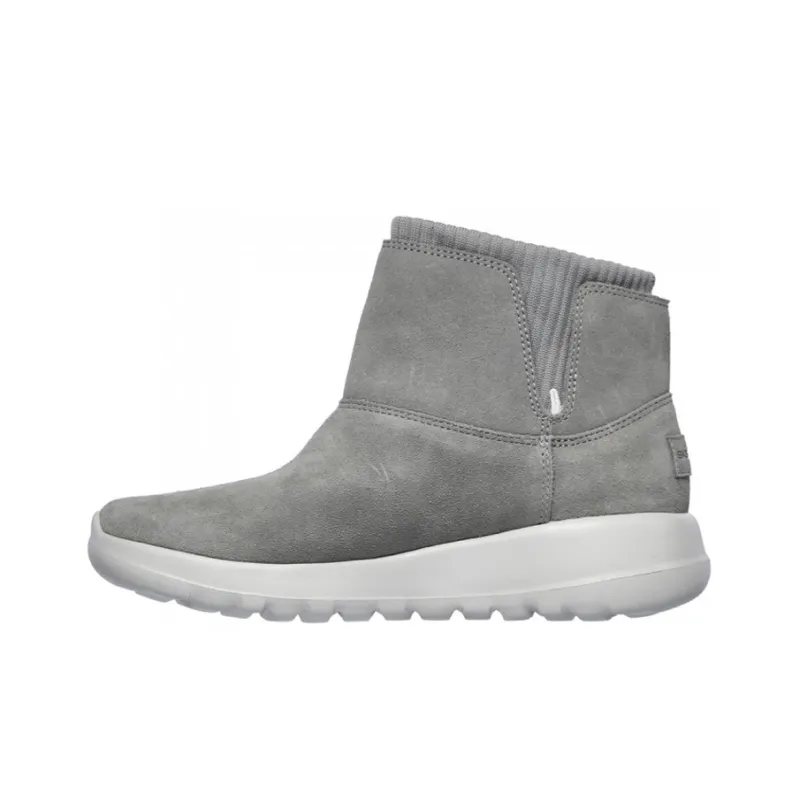 Skechers One The Go Socks Stitching Short Boots 'Dark Grey' Women's-0