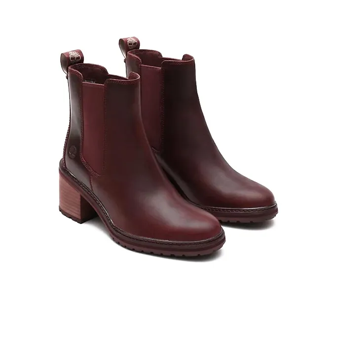 Timberland Sienna Short Chelsea Boots Women's Dark Red-1