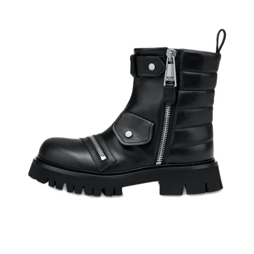 MOSCHINO Ankle Boots Men Black