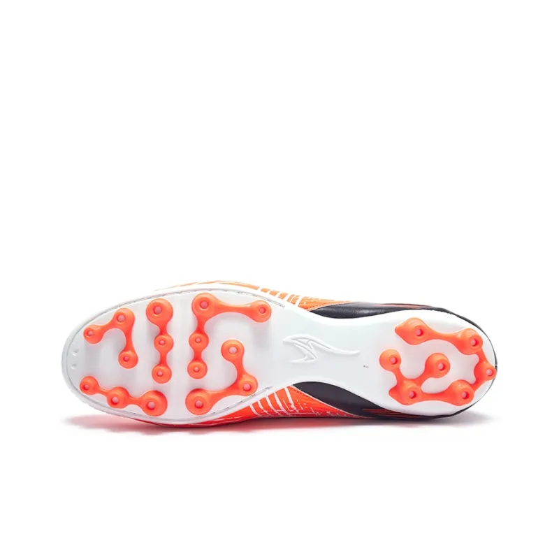 SUNAIS Soccer Shoes Men Low Top Orange Red, Sapphire Blue-4