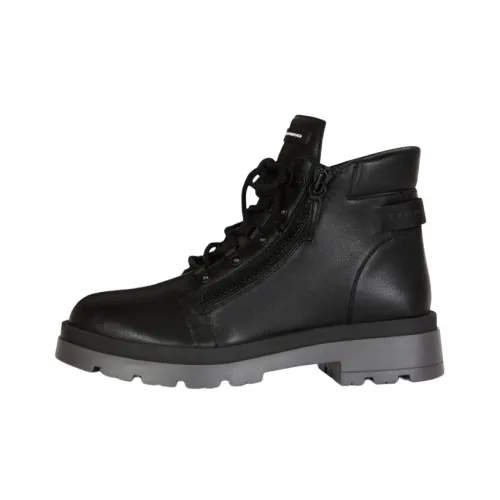 giuseppe zanotti Logo-patch Lace-up Boots