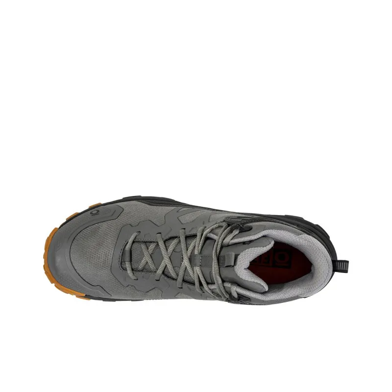 Oboz Footwear Katabatic Waterproof Cushioning Wear-Resistant Mid-Top Outdoor Shoes Men's Gray-2