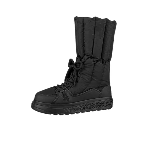 LOUIS VUITTON Puffer Ankle Boots Women's Black