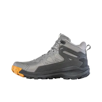 Oboz Footwear Katabatic Waterproof Cushioning Wear-Resistant Mid-Top Outdoor Shoes Men's Gray