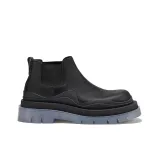 Bottega Veneta Tire Ankle-Length Chelsea Boots 5.5cm Men's Black Blue