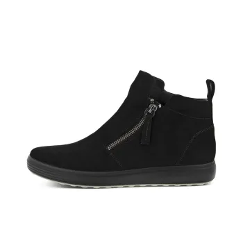 Ecco Soft 7 Slip-Resistant Coverage Mid-Top Ankle Boots Women's Black