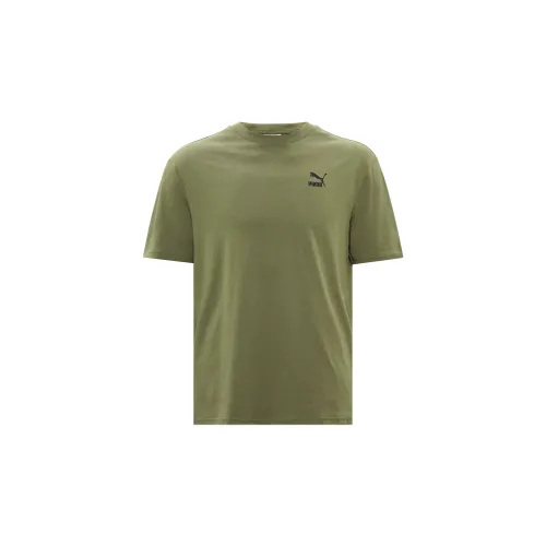 PUMA T-Shirts Men Army Green