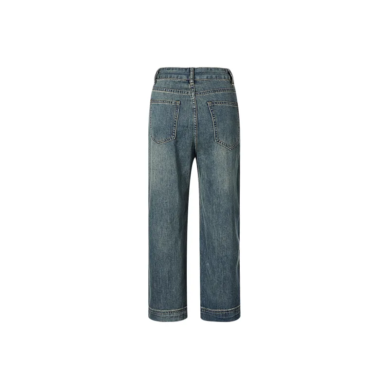 BEAUTIFUL CONFESSION Jeans Women's Vintage Dark Blue-1