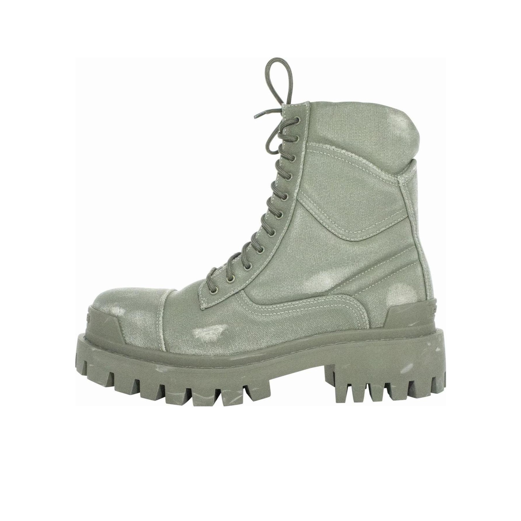 Cotton shops on combat boots