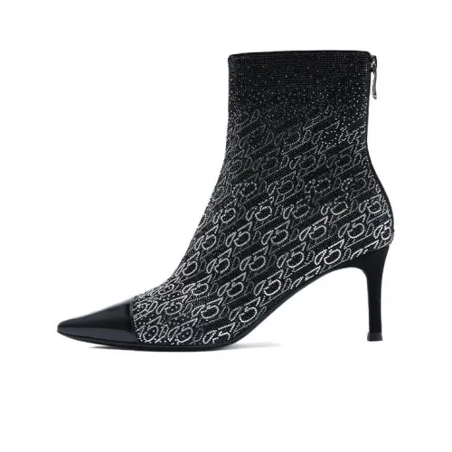 73Hours Exchange Party Series Ankle Boots Women's Black