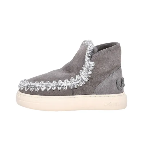 Mou Crochet Stitch-trim Sneaker Boots