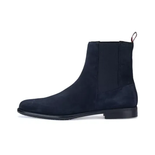 HUGO BOSS Chelsea Boots Men Blue