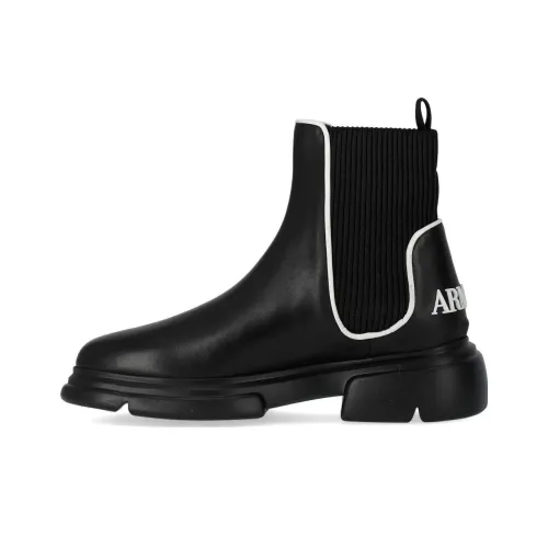 EMPORIO ARMANI Chelsea Boots Women's Black/White