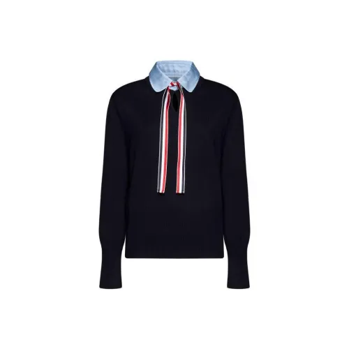 THOM BROWNE FW23 Early Autumn Collection Sweaters Women's Dark Blue