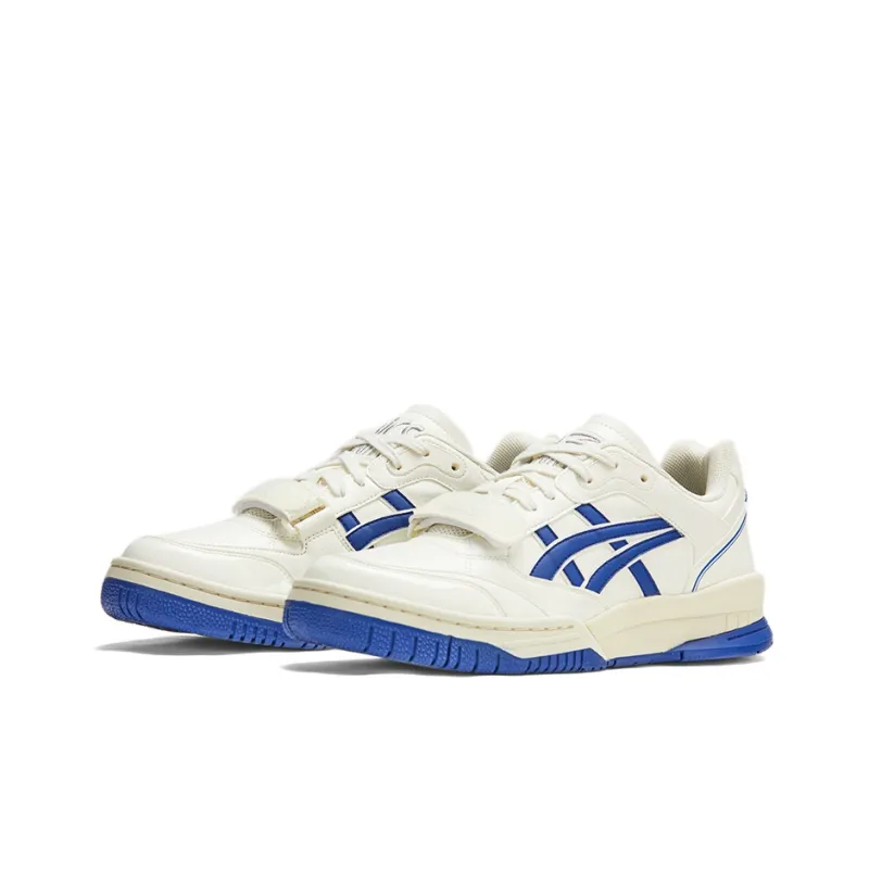 Asics Gel Spotlyte Low V2 Low Top Vintage Basketball Shoes Unisex White Blue-3