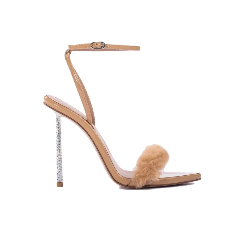 Le Silla Bella 105mm Faux fur Sandals Women's-1