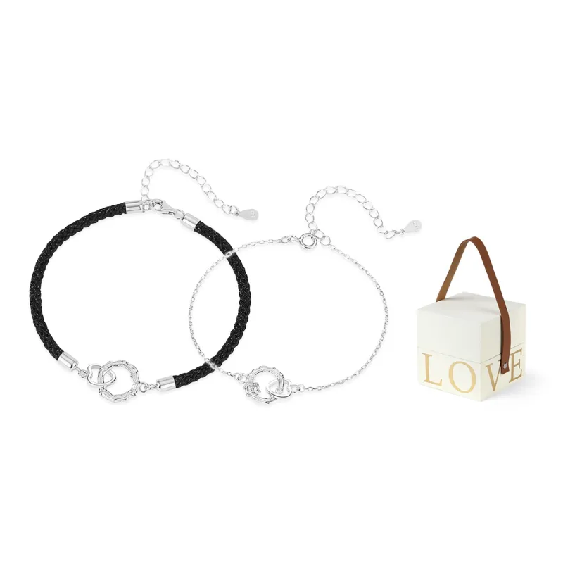 MISS TOOYA S925 Silver Bracelets Unisex-1