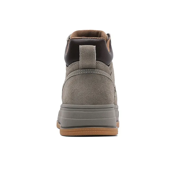 Dickies Anti-Slip And Wear-Resistant Height Increasing Mid-Top Skateboard Shoes Women's Smoke Gray-3
