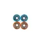 J-2 Sky Blue+2 Orange Street-Skating Wheels