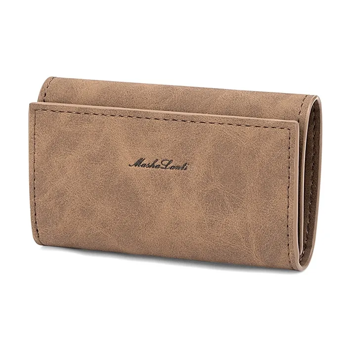 MashaLanti Leather Wallet Card Holder Key Pouch Men's Multicolor-6