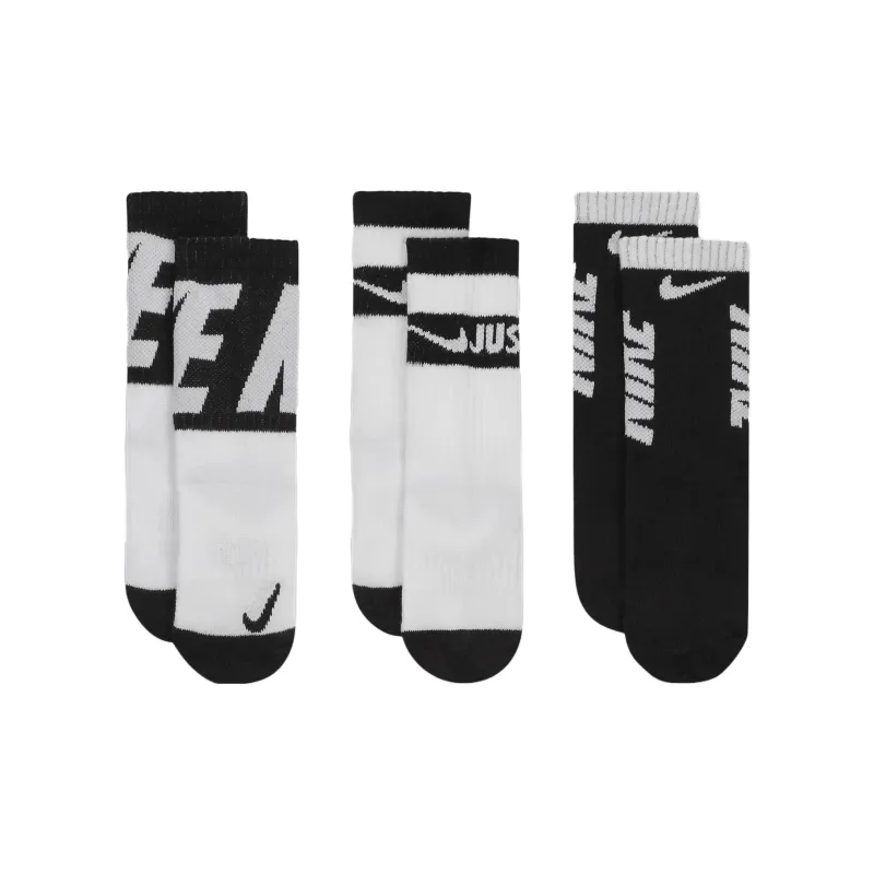 Nike Little Kids' Dri FIT Sport Crew Socks 3 Pairs-1