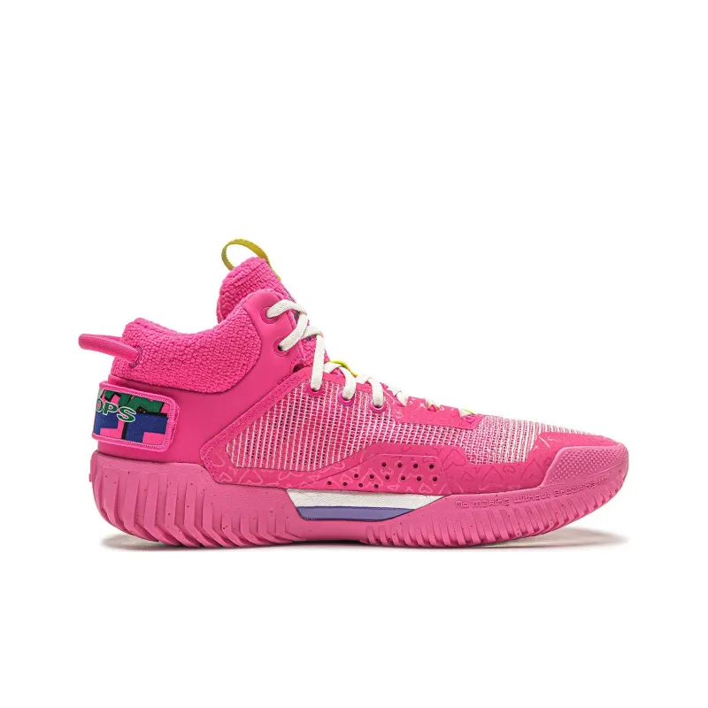 LiNing Badfive 3 Cushioned Slip Resistant Low Top Basketball Shoes Men's Pink-1