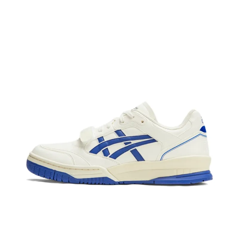 Asics Gel Spotlyte Low V2 Low Top Vintage Basketball Shoes Unisex White Blue-1