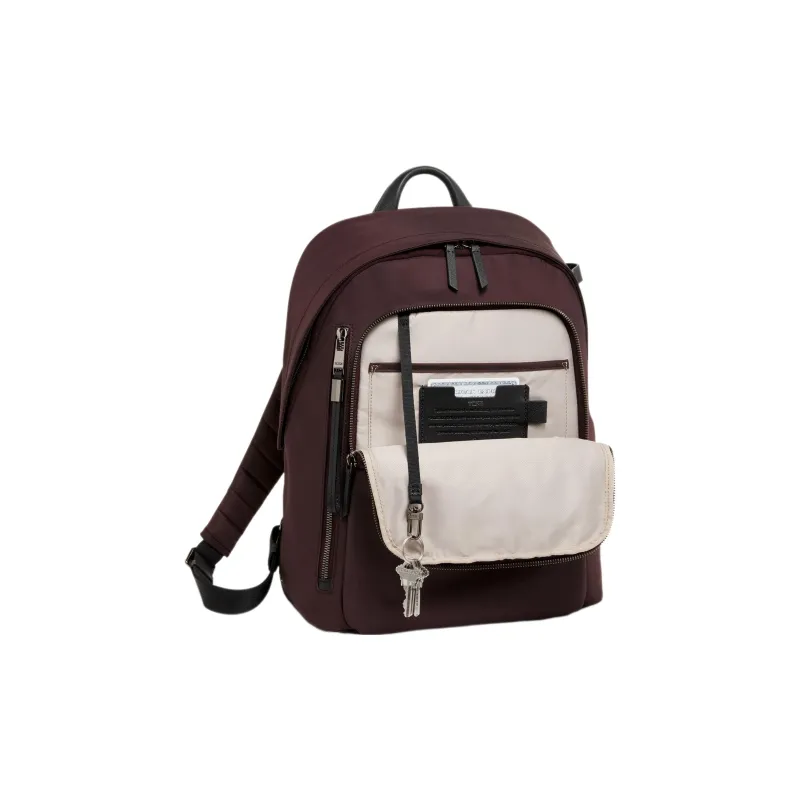 TUMI Nylon Backpack Regular Unisex Dark Plum Purple Red-1