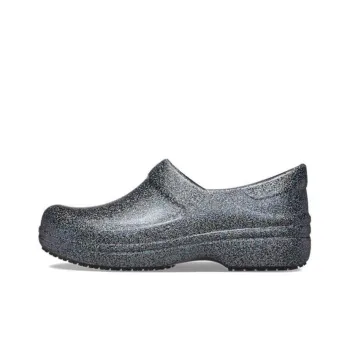 Crocs Neria Pro Li Literide Work Clogs 'Silver Grey' Women's
