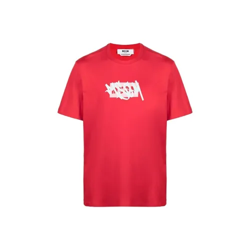 MSGM T-Shirts Men Red