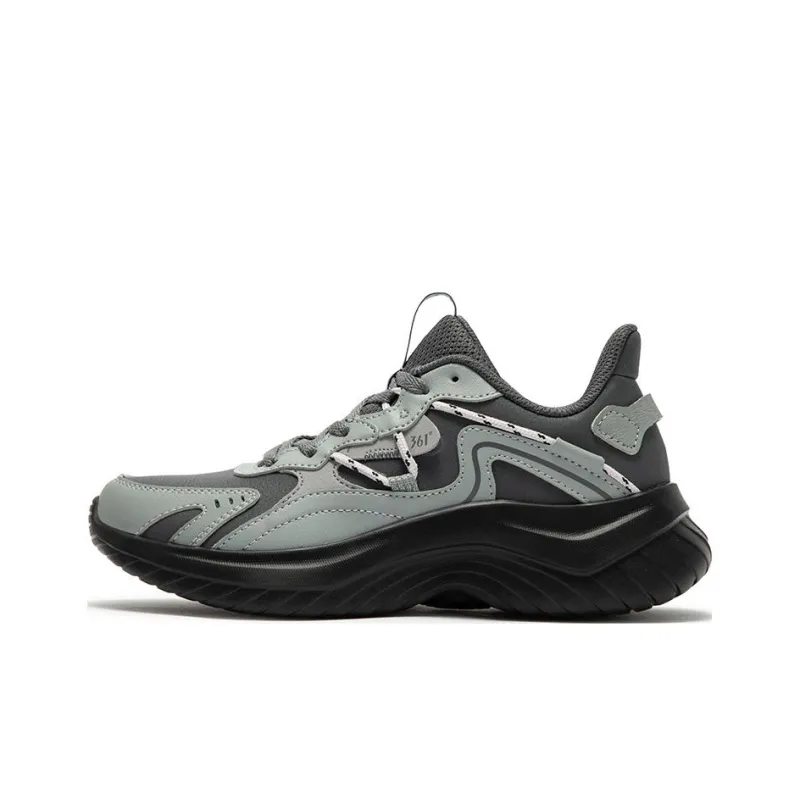 361° Anti Slip Wear Resistant Low Top Running Shoes Women's Gray-0