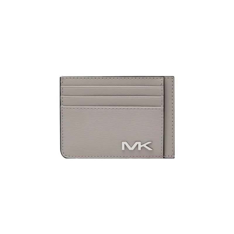 MICHAEL KORS MK Cooper Leather Wallets Card Holders Small Size Men's Black/Pearl Gray/Marine Blue-4